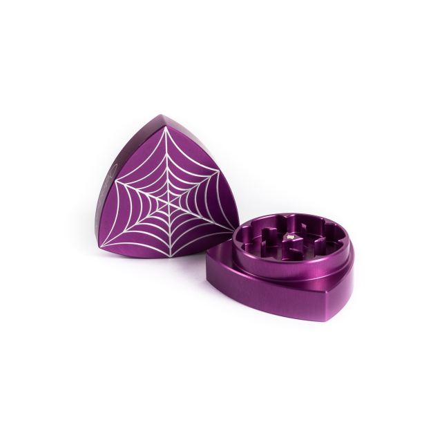 2-part-Gleichdickgrinder, Purple - &quot;Spider&quot;
