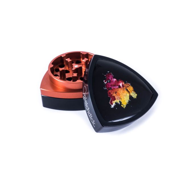 3-part-Grinder, Black / Red