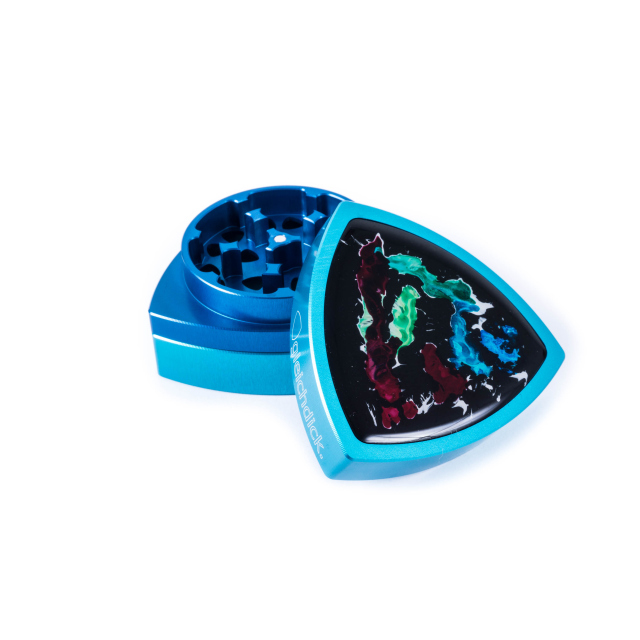 3-part-Grinder, Turquoise/Blue - EPXY