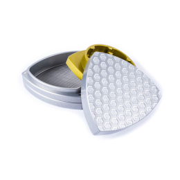 Siebgrinder, Natur/Orange - "Honeycomb"