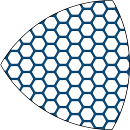 Laserengraving of a grafic Honeycomb