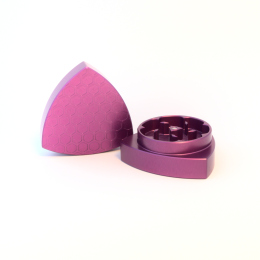 2-part-Gleichdickgrinder, Purple - "Honeycomb"