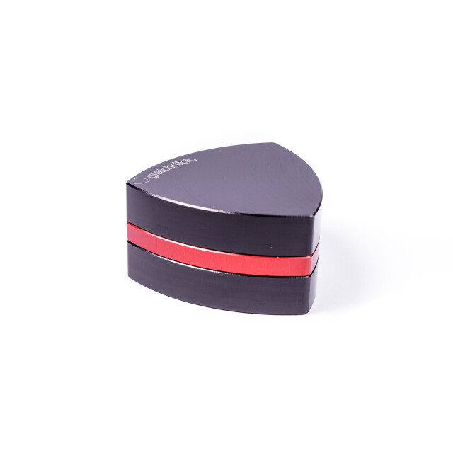 3-part-Grinder, Black / Red