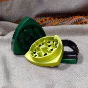 4-part-Grinder, Green/Limegreen/Black/Green