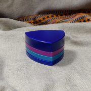 4-part-Grinder, Blue/Turquoise/Purple/Blue