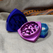 4-part-Grinder, Blue/Turquoise/Purple/Blue