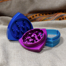 4-part-Grinder, Blue/Purple/Turquoise/Turquoise