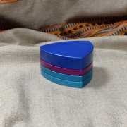 4-part-Grinder, Blue/Purple/Turquoise/Turquoise