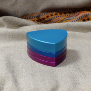 4-part-Grinder, Turquoise/Blue/Purple/Purple