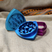 4-part-Grinder, Turquoise/Blue/Purple/Purple