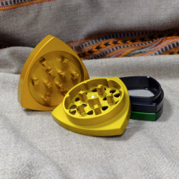 4-part-Grinder, Orange/Gold/Black/Green