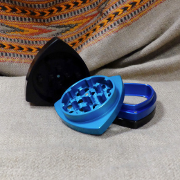 4-part-Grinder, Black/Turquoise/Blue/Black