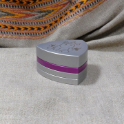 4-part-Grinder, Silvergrey/Violett "Unicorn"