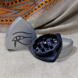 4-part-Grinder, Silvergrey/Black "Eye"