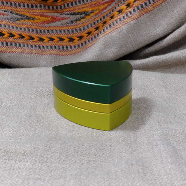 3-part-Grinder, Green/Gold/Limegreen