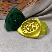 3-part-Grinder, Green/Gold/Limegreen