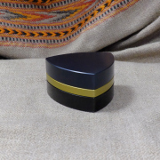 3-part-Grinder, Steelblue/Gold/Black