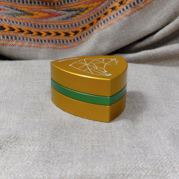 3-Teil-Grinder, Orange/Grün "Bear"