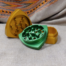 3-Teil-Grinder, Orange/Grün "Bear"