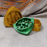 3-Teil-Grinder, Orange/Grün "Bear"