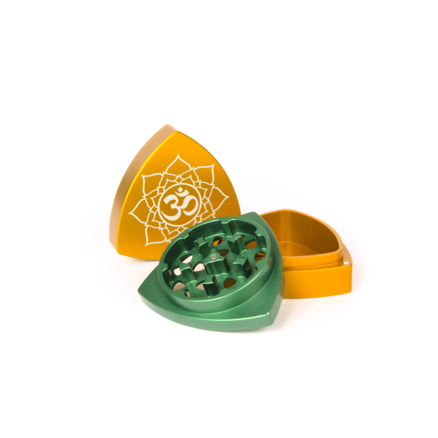 3-part-Grinder, Orange / Green - Om